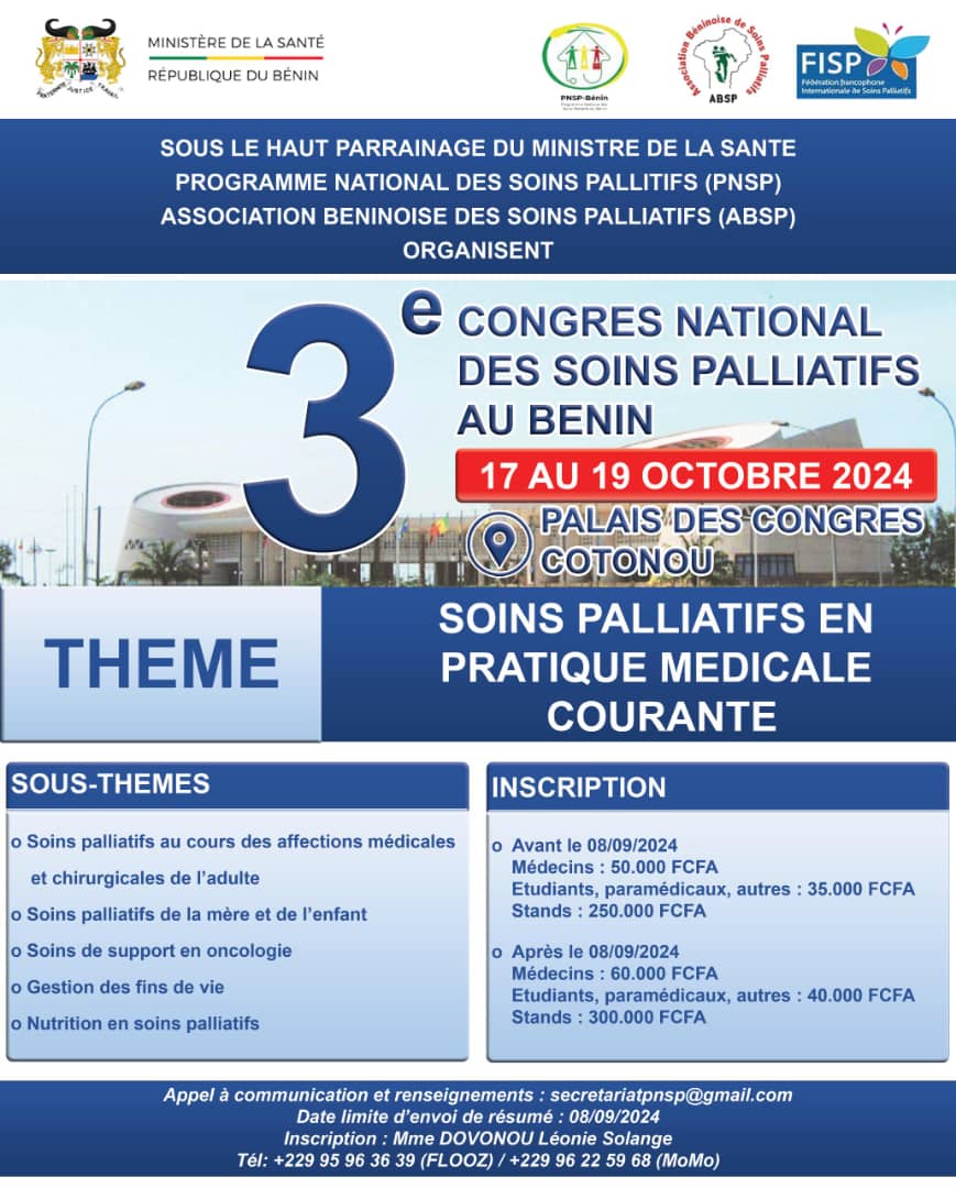 The 3rd National Congress of Palliative Care of Benin