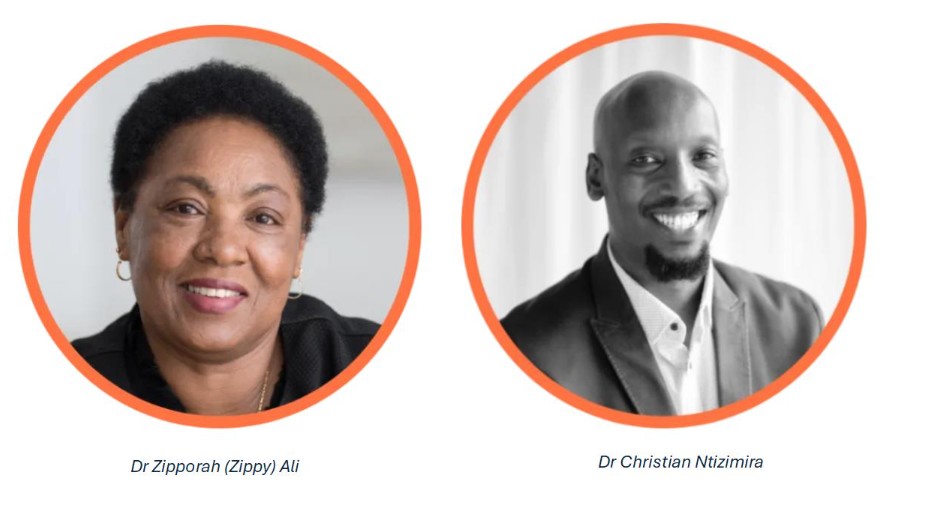 Portraits of Dr Zipporah (Zippy) Ali and Dr Christian Ntizimira, newly elected members of the UICC Board of Directors