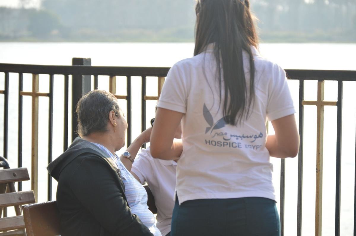 The hospice team accompanies a woman on her wished-for Nile outing, sharing conversation and memories.